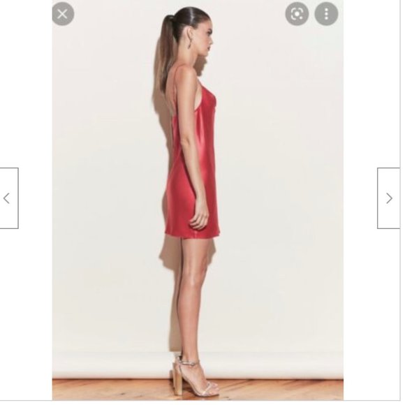 Fleur du Mal Red Cowl Neck Slip Dress - S - Picture 11 of 12